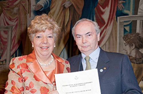 Ignacio Trueba y Felipe Medina, Colegiados de Honor del Colegio de Agrónomos