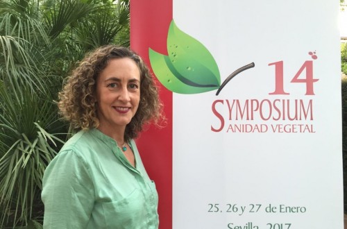 María Cruz Ledro, presidenta del 14º Symposium Nacional de Sanidad Vegetal