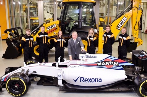 JCB firma un acuerdo con Williams Martini Racing