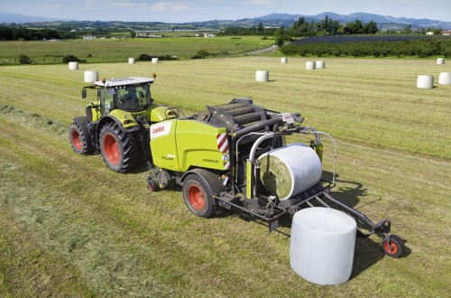 Rotoempacadoras Claas  Rollant 400 Uniwrap con sistema de atado seleccionable