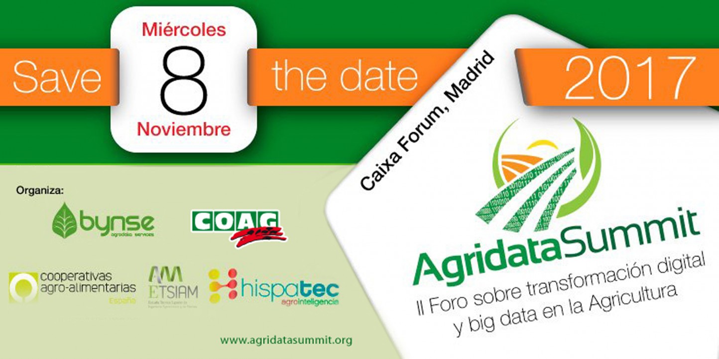 El 8 de noviembre, cita con la transformación digital y bigdata en agricultura