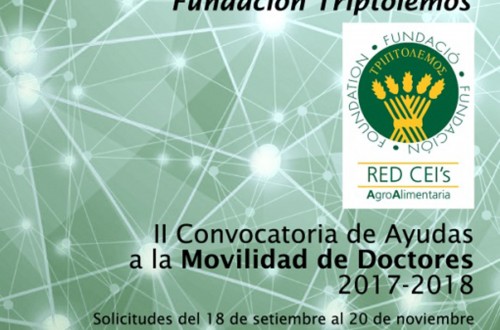 II Convocatoria de las Ayudas a la Movilidad de Doctores de Fundación Triptolemos