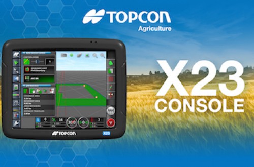 Nueva consola táctil X23 de Topcon Agriculture