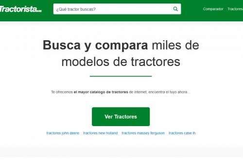 Tractorista.es, el primer comparador de tractores en castellano