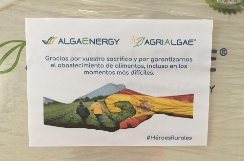 AlgaEnergy colabora con el Imidra en la donación de recursos a los agricultores