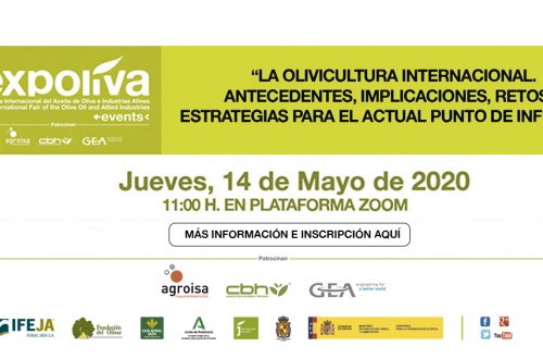 El primer Diálogo Expoliva Online se celebrará el próximo 14 de mayo