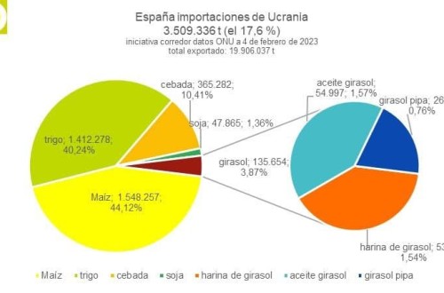 España ha importado ya más de 3,5 Mt de cereales y oleaginosas de Ucrania por el corredor marítimo del Mar Negro