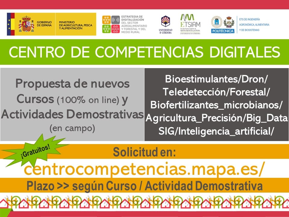 Nuevos cursos y demostraciones del Centro de Competencias Digitales del MAPA