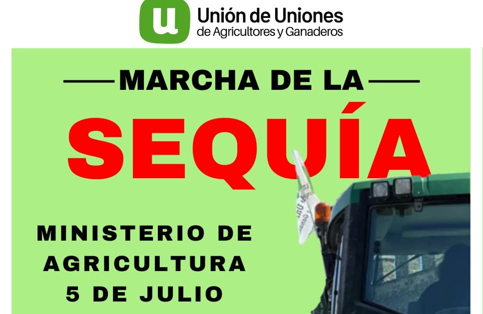 Unión de Uniones organiza una Marcha de la Sequía que concluirá el 5 de julio en Madrid