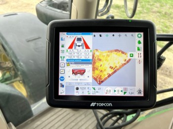 CropSpec de Topcon, dosificación variable de fertilizante en tiempo real por sensor óptico