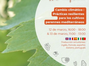 Webinar: «Cambio climático: Prácticas resilientes para los cultivos perennes mediterráneos»