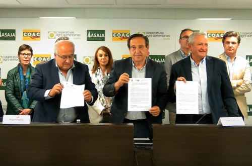 Cooperativas Agro-alimentarias de España, Asaja y COAG presentan 12 medidas concretas para el campo