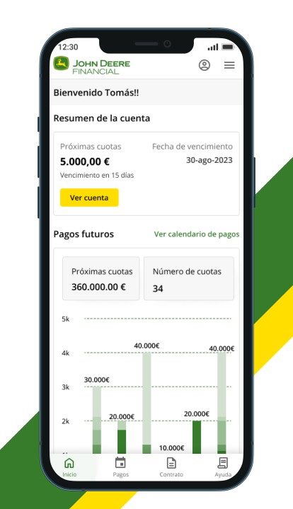 MyFinancial App, la plataforma donde gestionar los servicios contratados con John Deere Financial, disponible en España