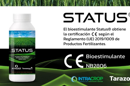 El bioestimulante Status, distribuido en España por Tarazona, obtiene la certificación como producto fertilizante UE