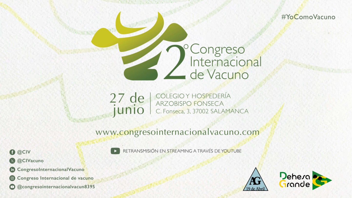 El II Congreso Internacional de Vacuno se celebrará el próximo 27 de junio