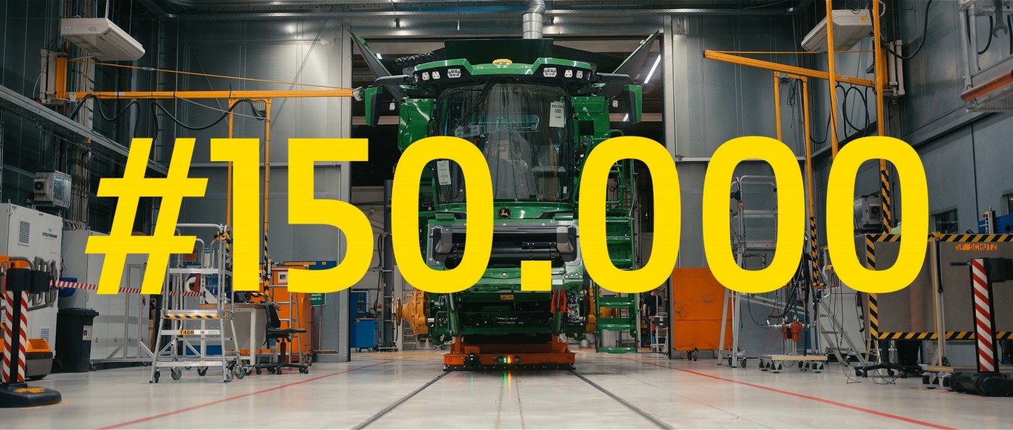 John Deere produce su cosechadora 150.000 en la fábrica alemana de Zweibrücken