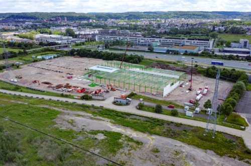 Avanzan las obras de construcción de la nueva fábrica de Joskin en Luxemburgo