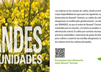 Los agricultores en España ya pueden producir Nuseed Carinata como materia prima para biocombustibles sostenibles