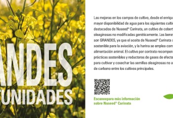 Los agricultores en España ya pueden producir Nuseed Carinata como materia prima para biocombustibles sostenibles