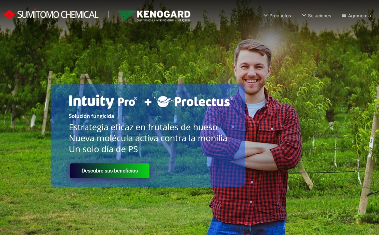 La nueva web de Kenogard refuerza su compromiso con la agricultura profesional en España