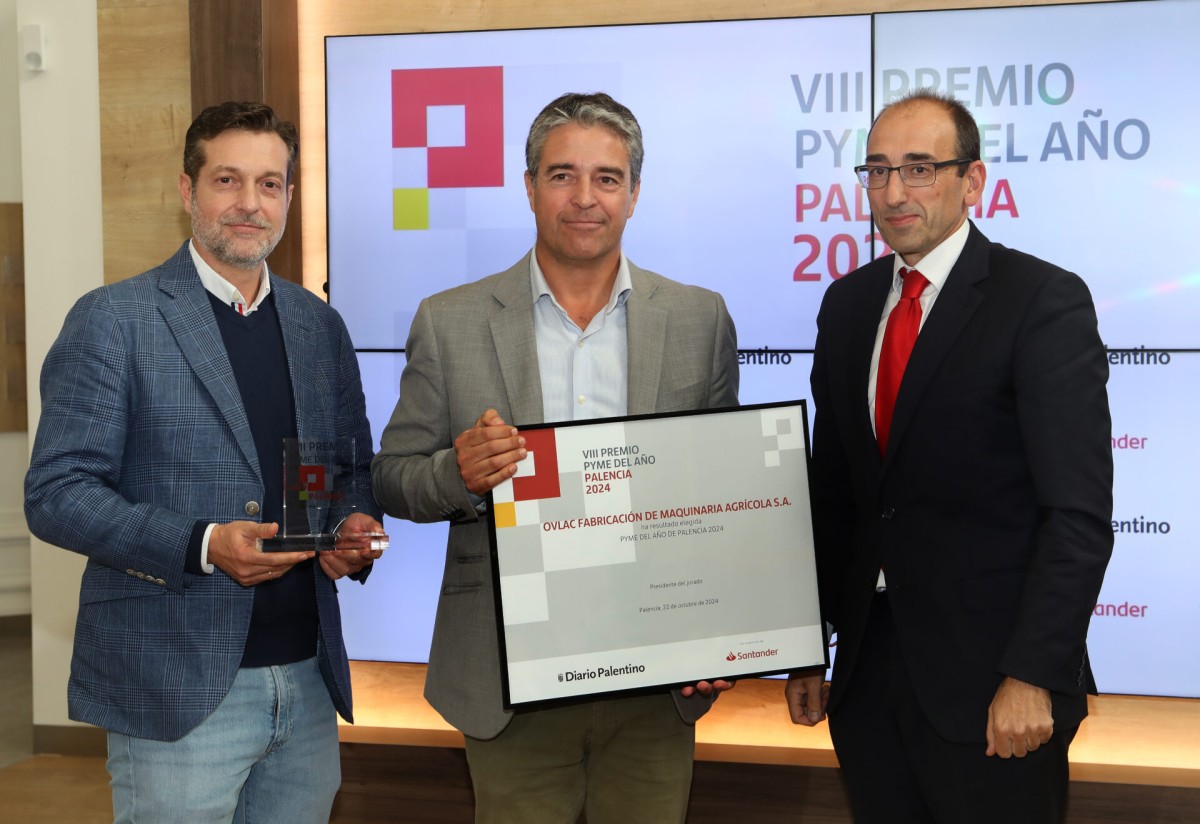 Ovlac recibe el premio «Pyme del año 2024» de Palencia