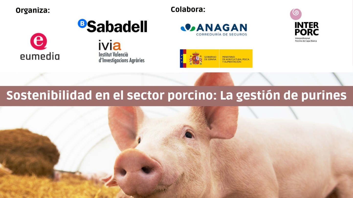 Webinar gratuito: Sostenibilidad en el sector porcino y gestión de purines