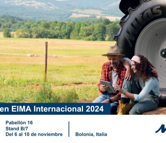 Mitas presentará en EIMA, del 6 al 10 de noviembre en Bolonia, su gama de neumáticos agrícolas radiales