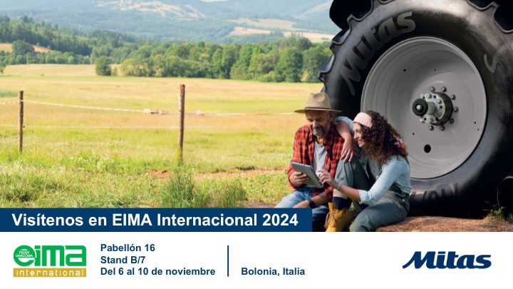 Mitas presentará en EIMA, del 6 al 10 de noviembre en Bolonia, su gama de neumáticos agrícolas radiales