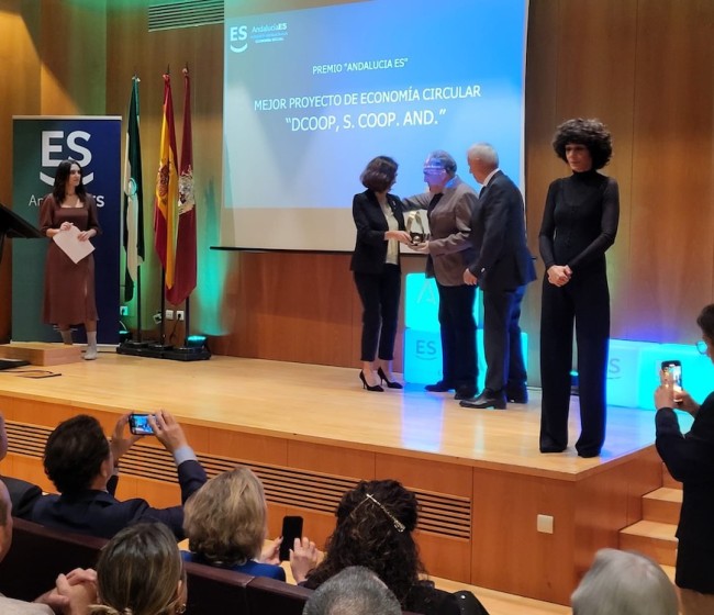 Dcoop recibe el Premio Andalucía a la Economía Social en Economía Circular